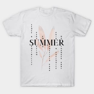 SUMMER - Jane Austen novels design T-Shirt